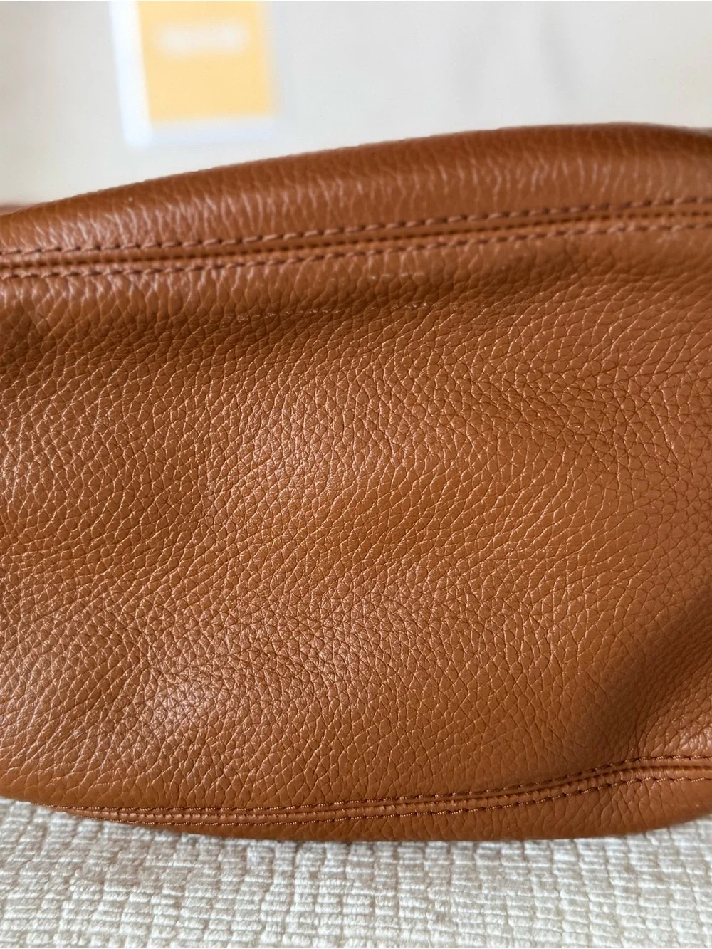 Michael Kors Brown Leather Shoulder Hobo with Tassel